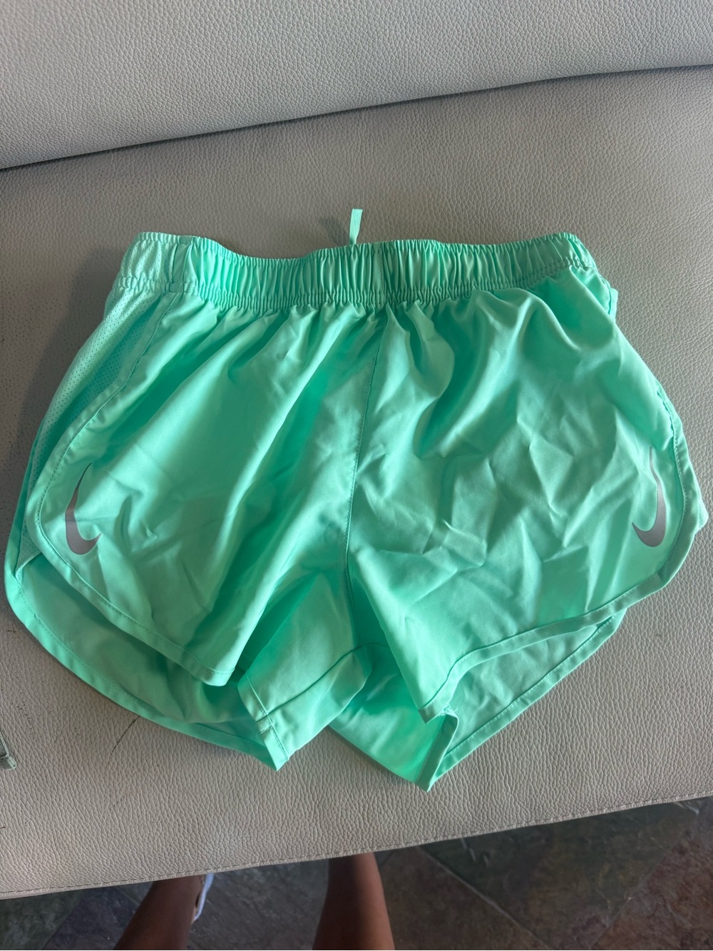 Nike Women's Mint Teal Athletic Running Shorts